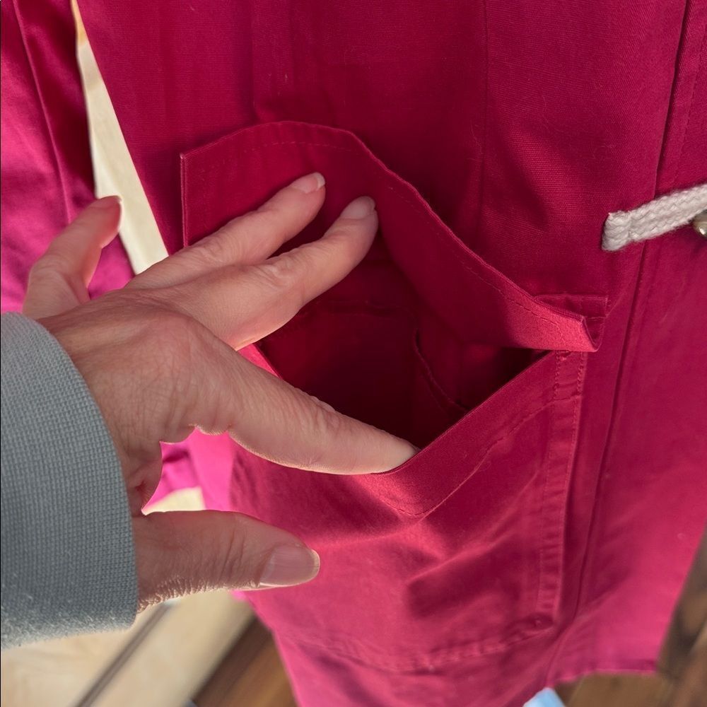 GAP Raspberry Toggle Duffle Coat Jacket - Picture 9 of 10